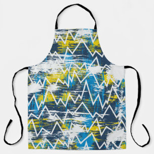 Ethnisches boho nahtloses Muster. Zigzag-Muster. S Schürze
