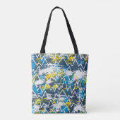 Ethnisches boho nahtloses Muster. Zigzag-Muster. S Tasche (Rückseite)