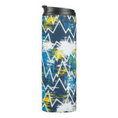 Ethnisches boho nahtloses Muster. Zigzag-Muster. S Thermosbecher (Nach rechts gedreht)