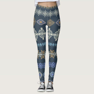 Ethnisches Boho: Stammeskunst nahtlos. Leggings