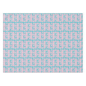 Ethnisches Boho versieht Paisley mit Federn Tischdecke (Vorderseite (Horizontal))