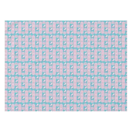 Ethnisches Boho versieht Paisley mit Federn Tischdecke (Vorderseite (Horizontal))