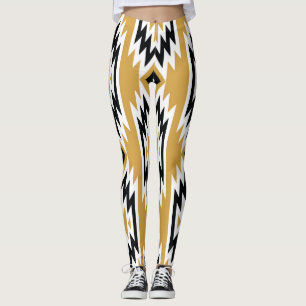 Ethnisches Boho: Vintages geometrisches Muster. Leggings