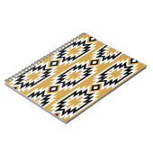 Ethnisches Boho: Vintages geometrisches Muster. Notizblock (Linke Seite)