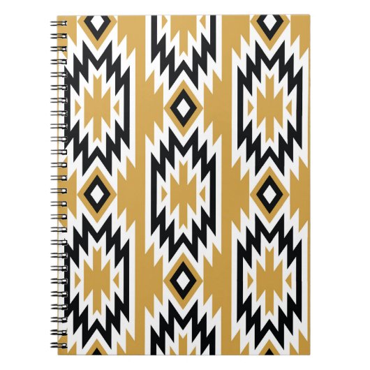 Ethnisches Boho: Vintages geometrisches Muster. Notizblock (Vorderseite)