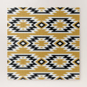 Ethnisches Boho: Vintages geometrisches Muster. Puzzle (Horizontal)