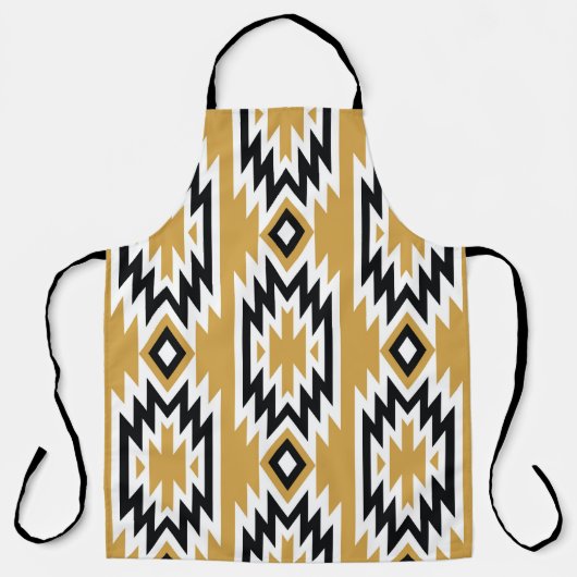 Ethnisches Boho: Vintages geometrisches Muster. Schürze (Vorderseite)