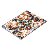 Ethnisches Design. Strickfarbenes, nahtloses Muste Notizblock (Linke Seite)
