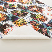 Ethnisches Design. Strickfarbenes, nahtloses Muste Sherpadecke (3/4)