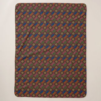Ethnisches Diamantgitter Farbige Abstraktion Sherpadecke