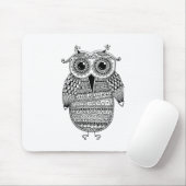 Ethnisches Eulen-Tinten-Zeichnen Mousepad (Mit Mouse)