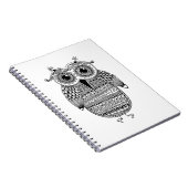 Ethnisches Eulen-Tinten-Zeichnen Notizblock (Rechte Seite)