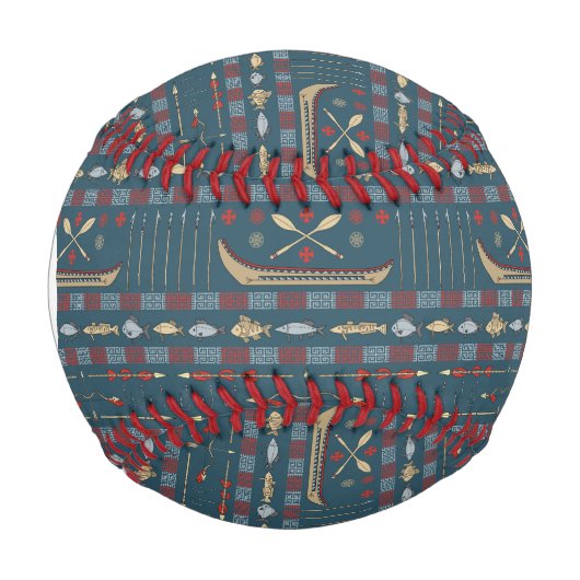 Ethnisches Fangmuster Baseball (Vorderseite)