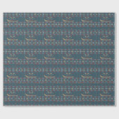 Ethnisches Fangmuster Geschenkpapier (Flach)