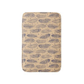 Ethnisches Feder-Kontur-Muster Badematte (Vorderseite Vertikal)