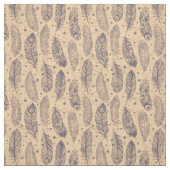 Ethnisches Feder-Kontur-Muster Stoff (Muster)