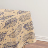 Ethnisches Feder-Kontur-Muster Tischdecke (Beispiel)