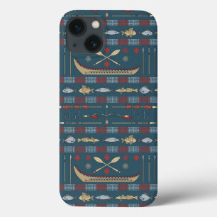 Ethnisches Fischen-Muster Case-Mate iPhone Hülle