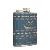 Ethnisches Fischen-Muster Flachmann (Rechts)