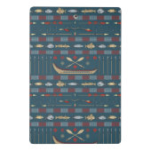 Ethnisches Fischen-Muster Mini Klemmbrett (Rückseite)