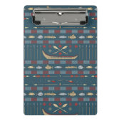 Ethnisches Fischen-Muster Mini Klemmbrett (Vorderseite)