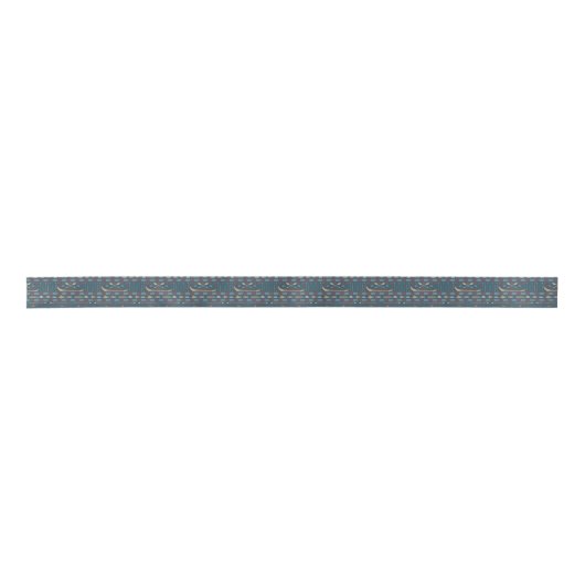 Ethnisches Fischen-Muster Satinband (Vorderseite)