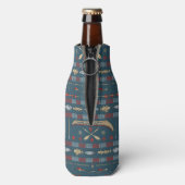 Ethnisches Fischereimuster Flaschenkühler (Flasche Rückseite)
