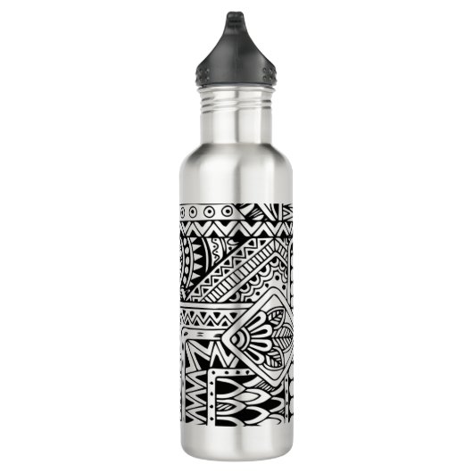 Ethnisches Gekritzel Edelstahlflasche (Rechts)