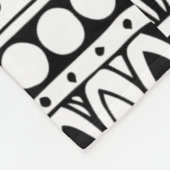 Ethnisches Gekritzel Fleecedecke (Ecke)