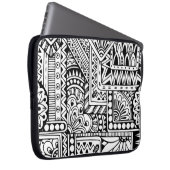 Ethnisches Gekritzel Laptopschutzhülle (Vorne Rechts)