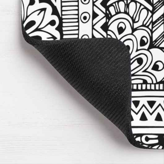 Ethnisches Gekritzel Mousepad (Ecke)