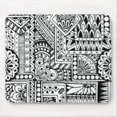 Ethnisches Gekritzel Mousepad (Vorne)