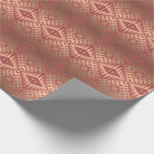 Ethnisches geometrisches abstraktes Muster Geschenkpapier (Ecke)