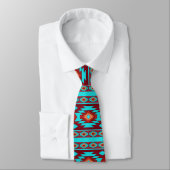 Ethnisches geometrisches Muster Krawatte (Gebunden)