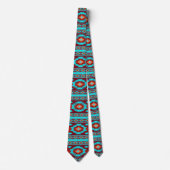 Ethnisches geometrisches Muster Krawatte (Vorderseite)