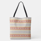 Ethnisches geometrisches Muster. Monogramm Tasche (Rückseite)