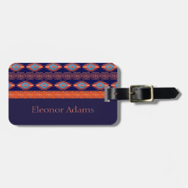 Ethnisches geometrisches Muster. Visitenkarte Gepäckanhänger