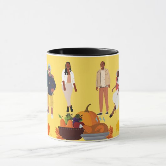 ETHNISCHES GLÜCKLICH DANKSGIVING TASSE (Zentrum)