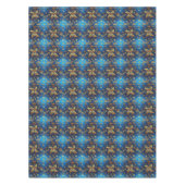 Ethnisches goldenes Paisley-Muster Tischdecke (Vorderseite)