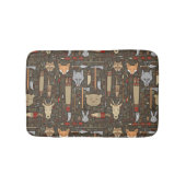 Ethnisches Jagd-Muster Badematte (Vorderseite)