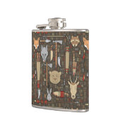 Ethnisches Jagd-Muster Flachmann (Links)