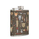 Ethnisches Jagd-Muster Flachmann (Rechts)