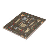 Ethnisches Jagd-Muster Fliese (Seite)