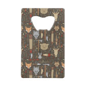 Ethnisches Jagd-Muster Geldbeutel Flaschenöffner (Rückseite)