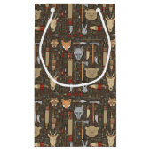 Ethnisches Jagd-Muster Kleine Geschenktüte (Rückseite)