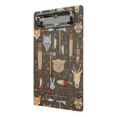 Ethnisches Jagd-Muster Mini Klemmbrett (Gewinkelt2)