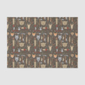 Ethnisches Jagd-Muster Seidenpapier (Vorderseite)