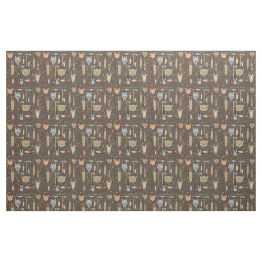 Ethnisches Jagd-Muster Stoff (Fat Quarter (45,7 x 55,9 cm))