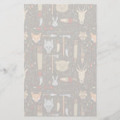 Ethnisches Jagdmuster Briefpapier (Vorderseite)