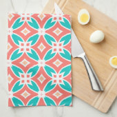 Ethnisches Mehrfarbenmuster Geschirrtuch (Viertel Falte)